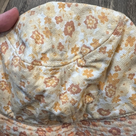 Lack of Color Holiday Bucket Hat Peach Bloom Oversized 100% Cotton Canvas UPF 50 - Picture 4 of 7